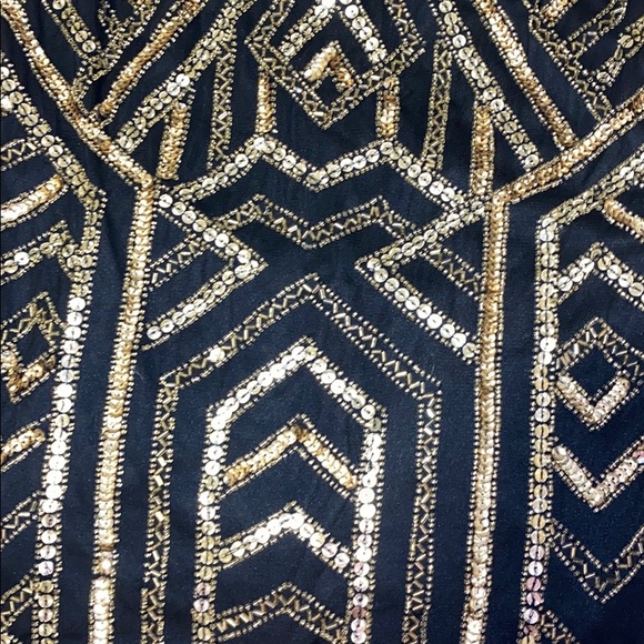 Gianni Bini Black and Gold Sequin Dress - Picture 4 of 4
